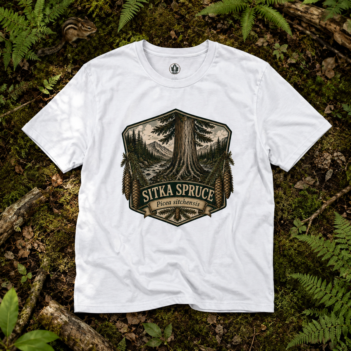 Sitka Spruce, Picea sitchensis T‑Shirt