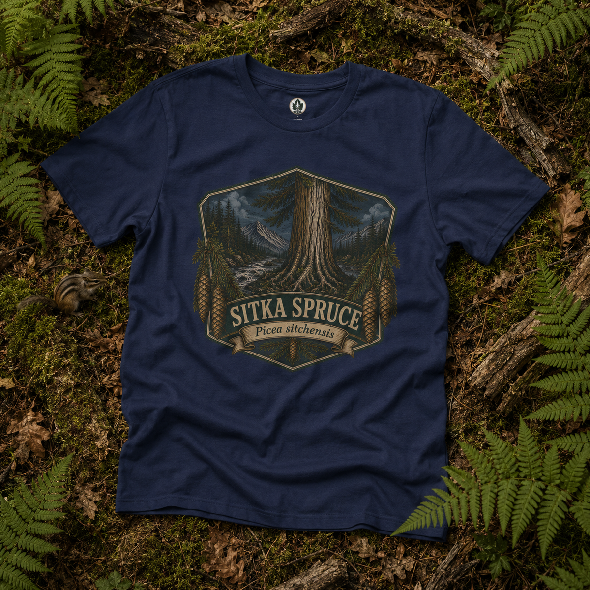 Sitka Spruce, Picea sitchensis T‑Shirt