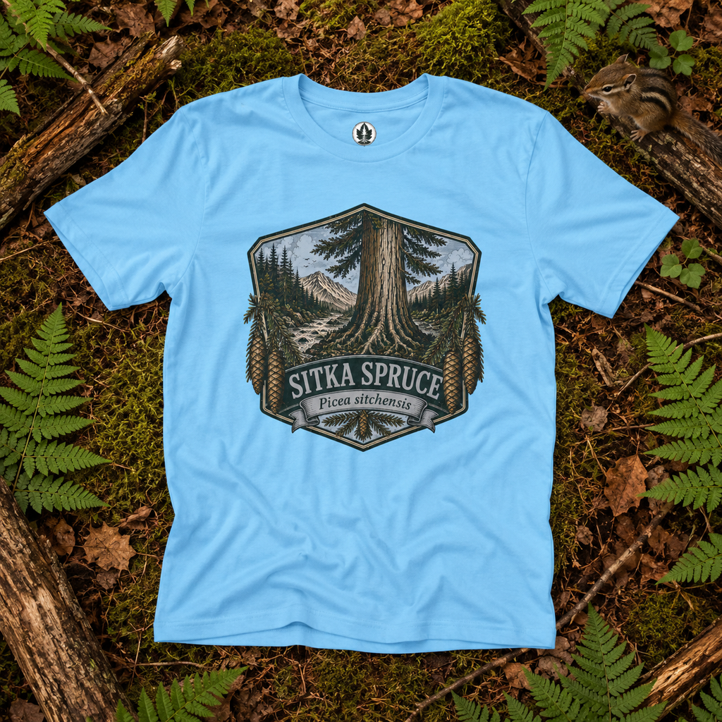 Sitka Spruce, Picea sitchensis T‑Shirt