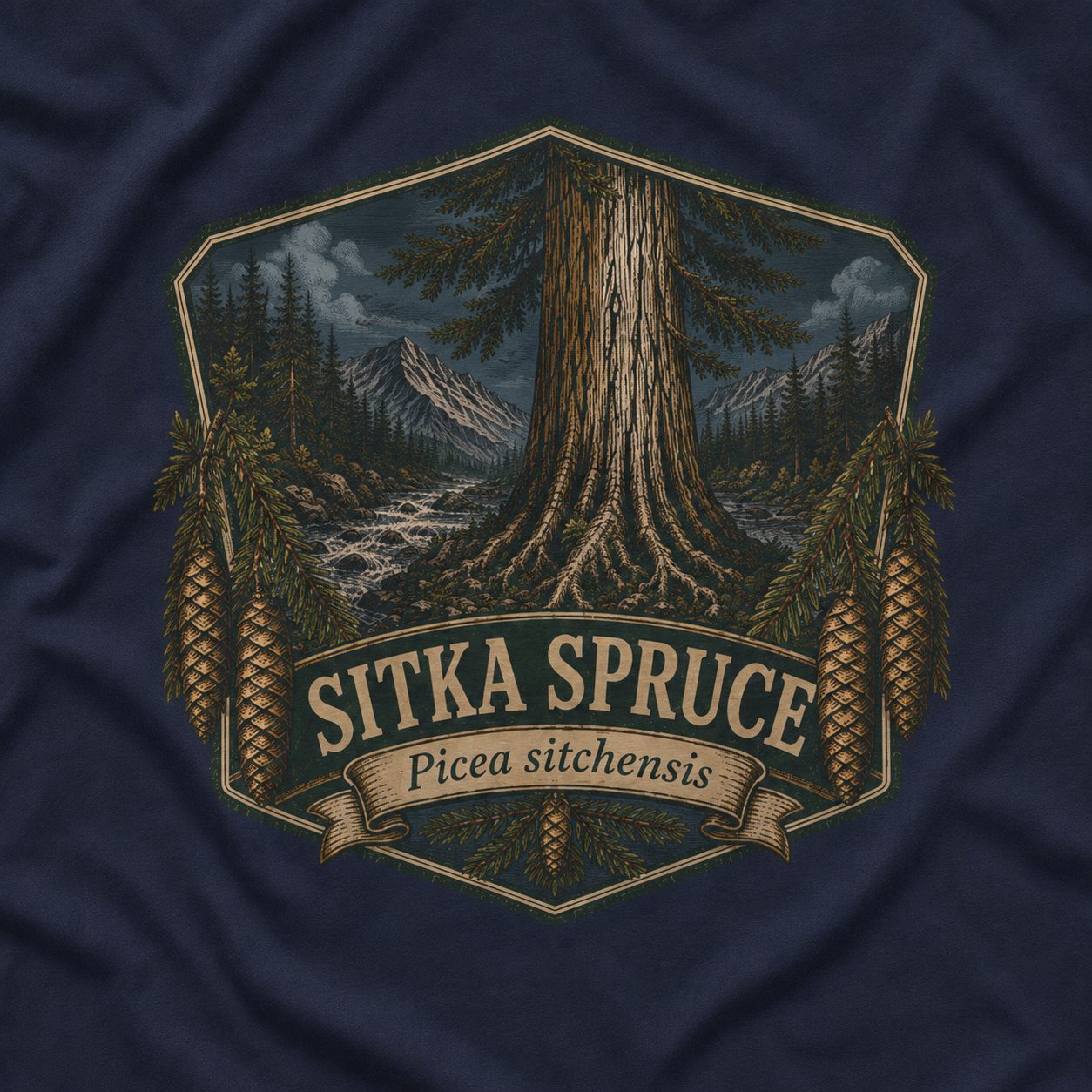 Sitka Spruce, Picea sitchensis T‑Shirt