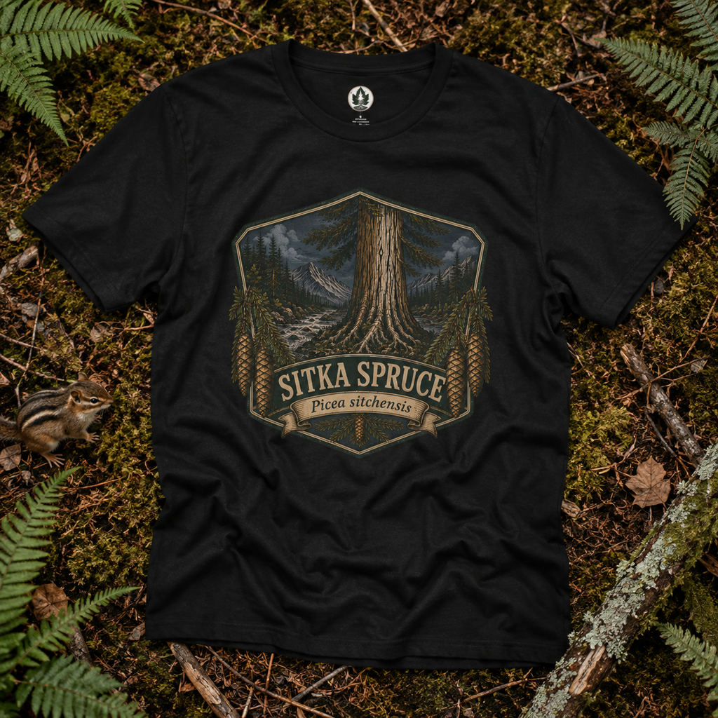 Sitka Spruce, Picea sitchensis T‑Shirt