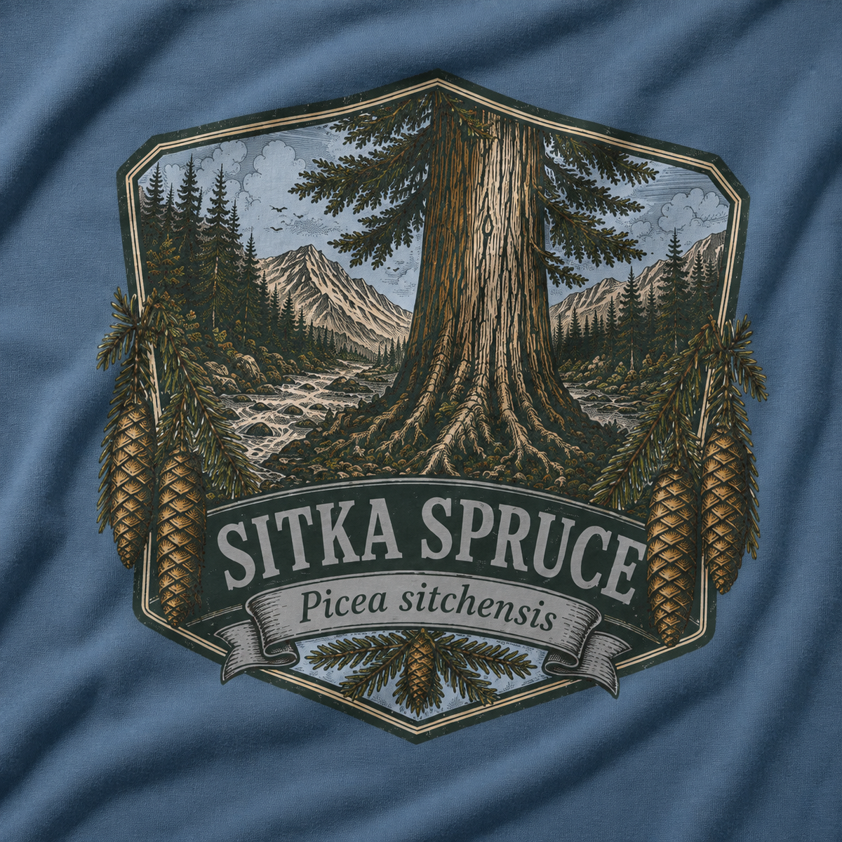 Sitka Spruce, Picea sitchensis T‑Shirt