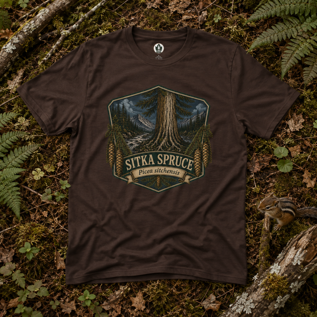 Sitka Spruce, Picea sitchensis T‑Shirt