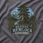 Western Hemlock, Tsuga heterophylla T‑Shirt