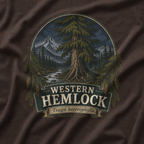 Western Hemlock, Tsuga heterophylla T‑Shirt
