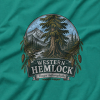 Western Hemlock, Tsuga heterophylla T‑Shirt