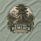Western Hemlock, Tsuga heterophylla T‑Shirt