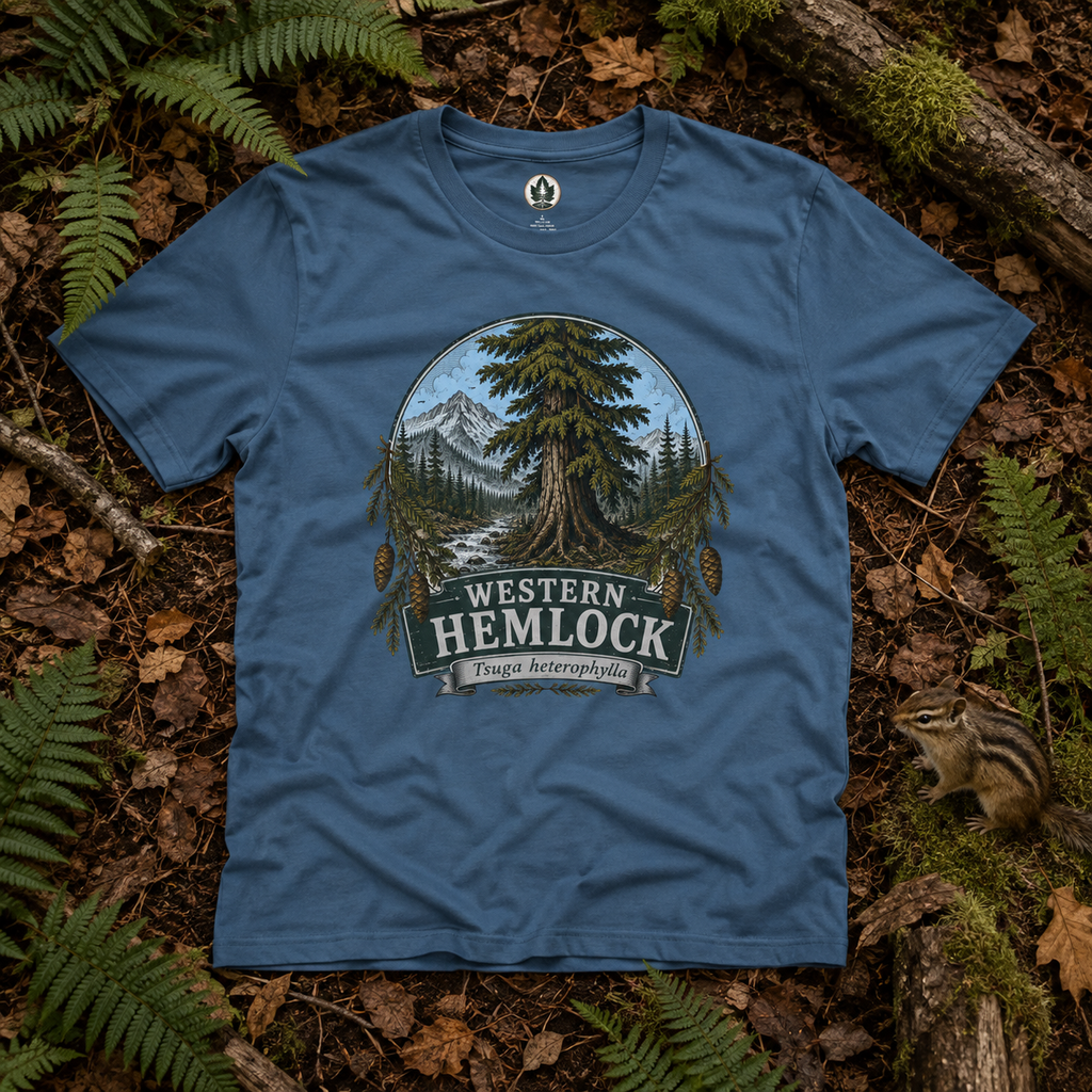 Western Hemlock, Tsuga heterophylla T‑Shirt
