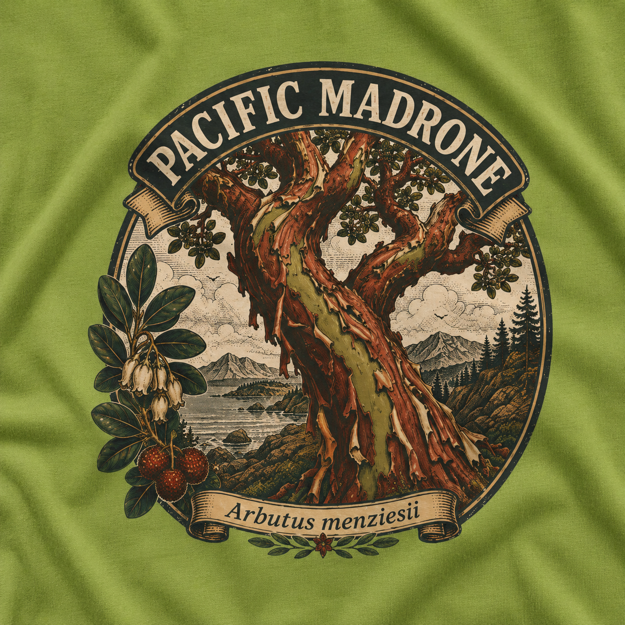 Pacific Madrone, Arbutus menziesii T‑Shirt