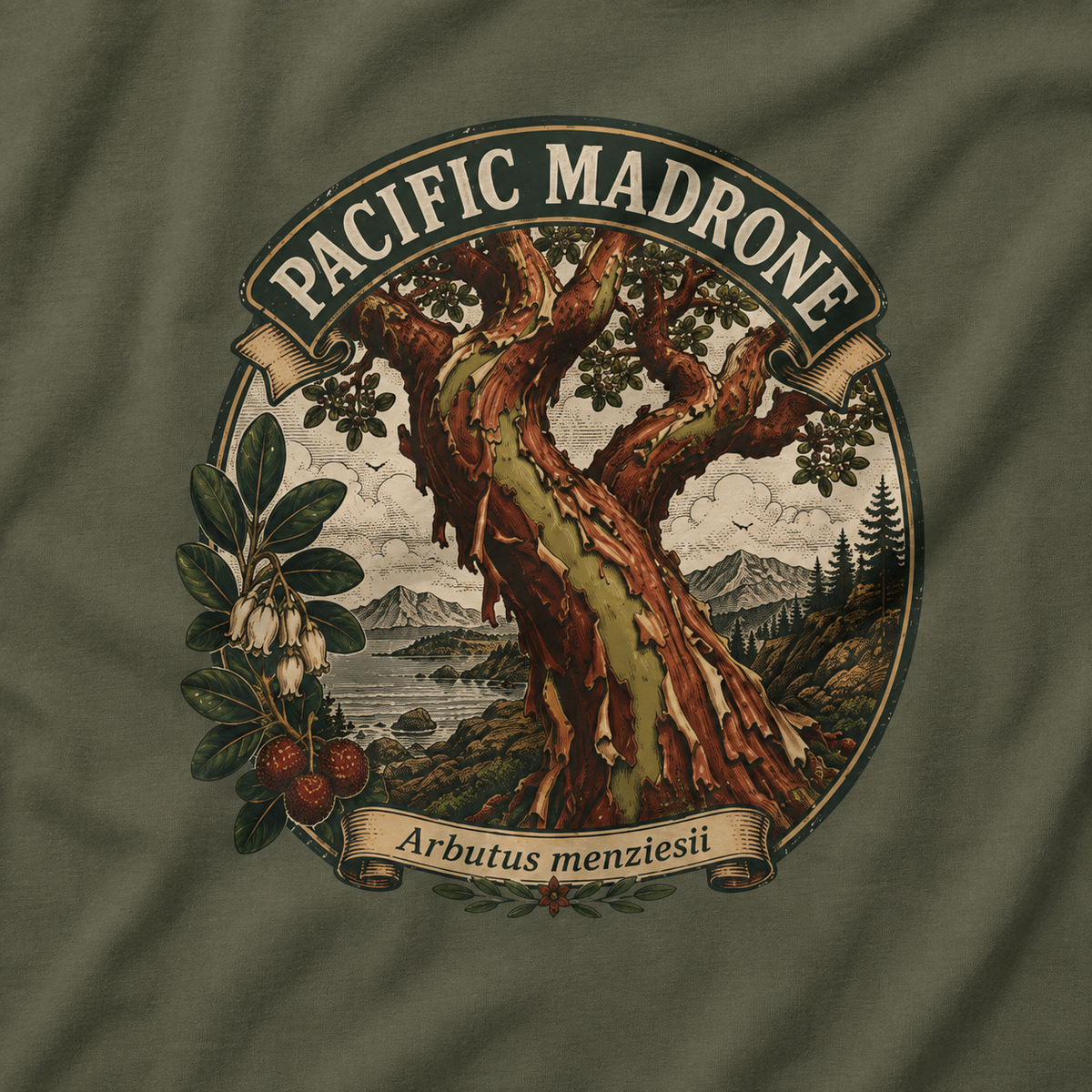 Pacific Madrone, Arbutus menziesii T‑Shirt