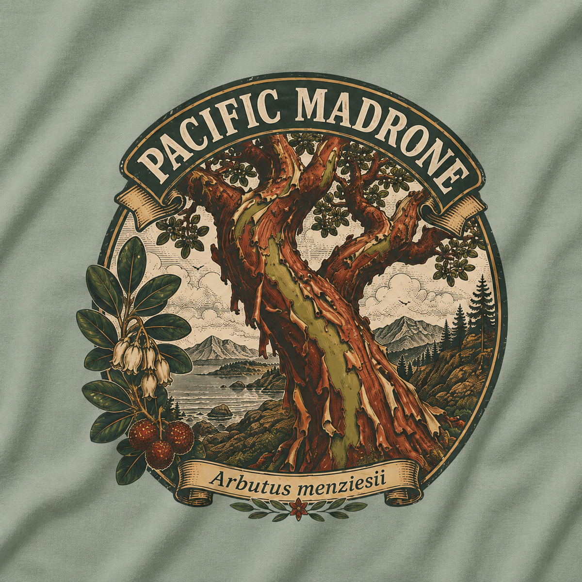 Pacific Madrone, Arbutus menziesii T‑Shirt