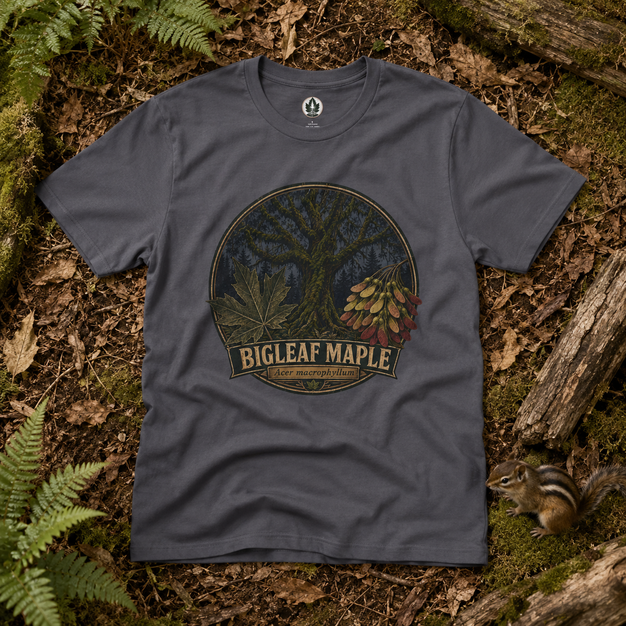 Bigleaf Maple, Acer macrophyllum T‑Shirt