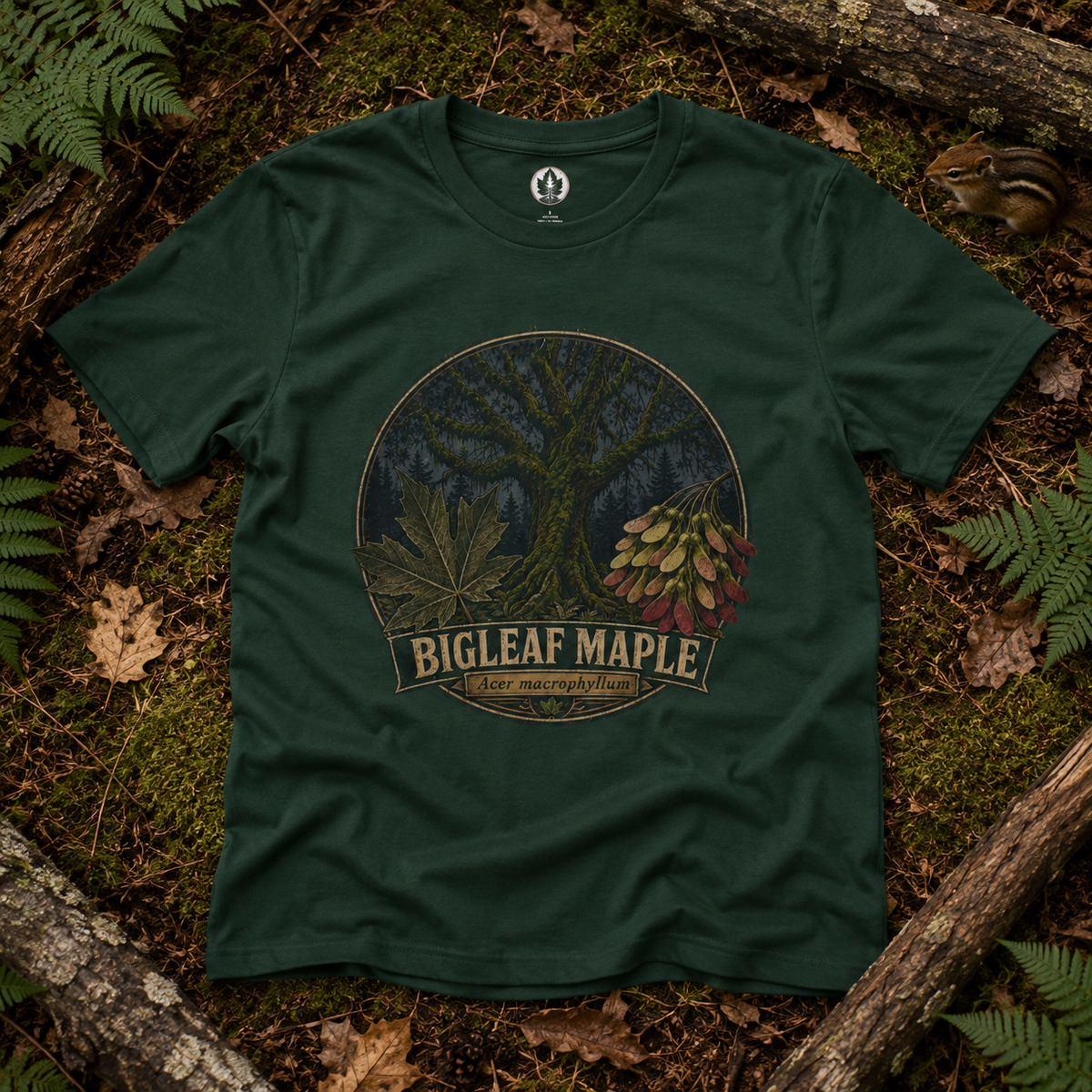 Bigleaf Maple, Acer macrophyllum T‑Shirt