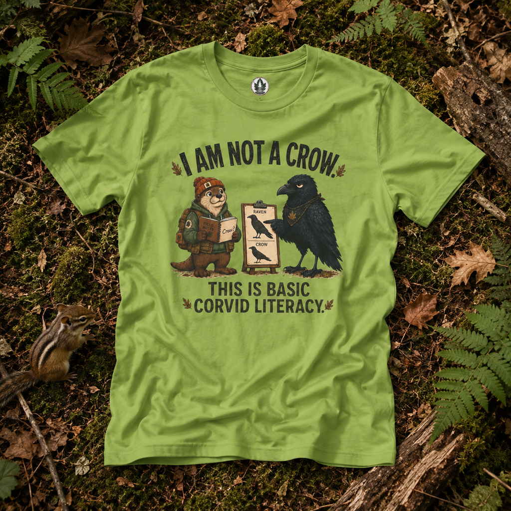I am Not a Crow, This is Basic Covid Literacy Otto and Echo T‑Shirt