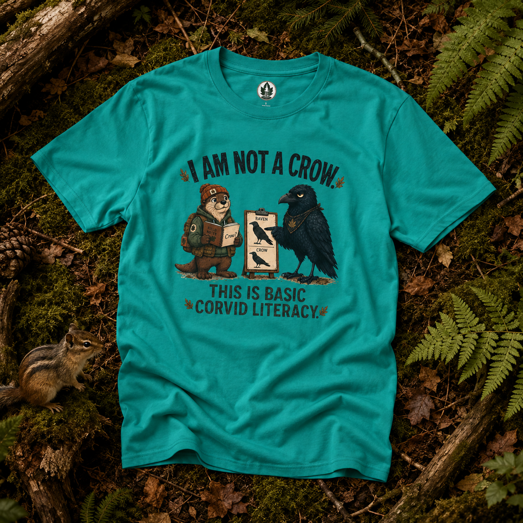 I am Not a Crow, This is Basic Covid Literacy Otto and Echo T‑Shirt