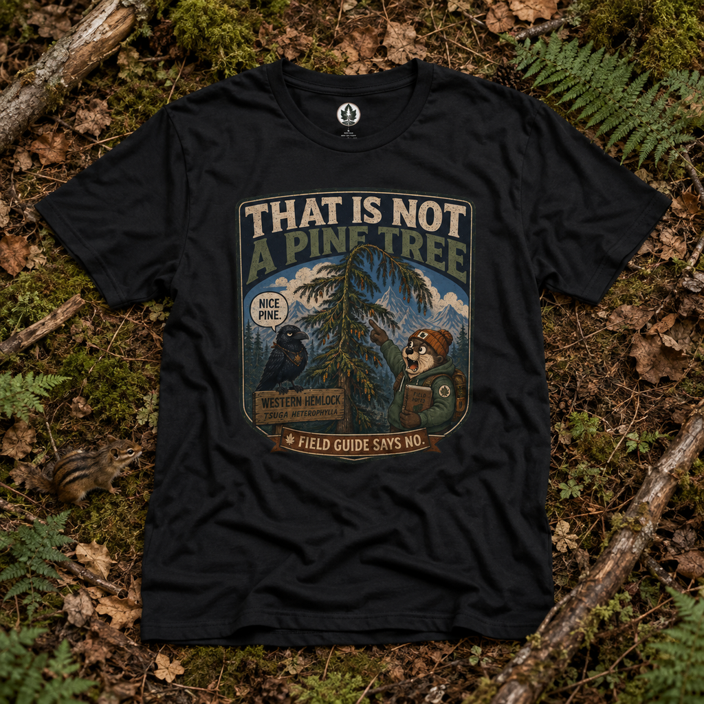 That is Not a Pine Tree, Field Guide Says No Version 1 T‑Shirt