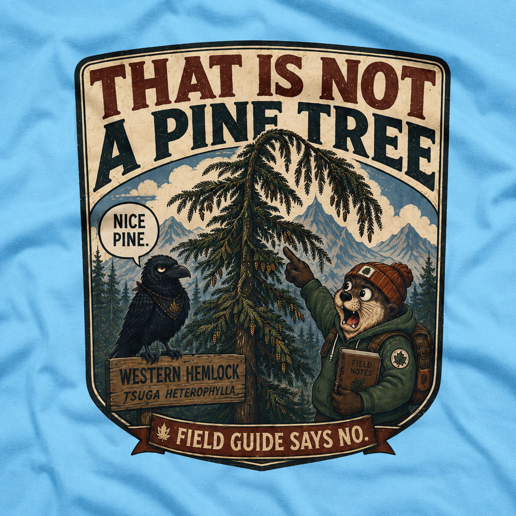 That is Not a Pine Tree, Field Guide Says No Version 1 T‑Shirt