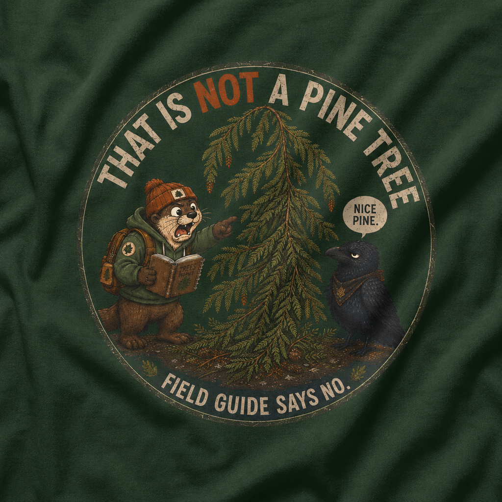 That is Not a Pine Tree, Field Guide Says No Version 2 T‑Shirt