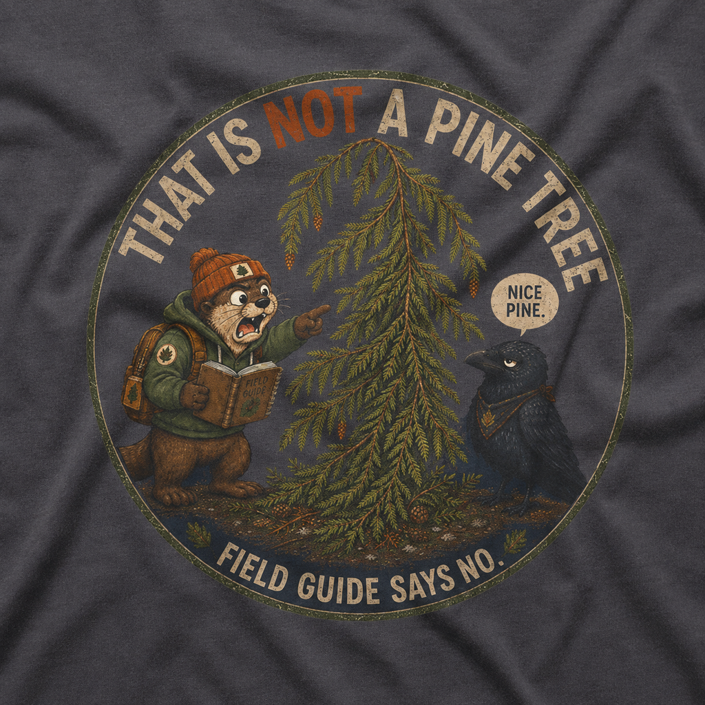 That is Not a Pine Tree, Field Guide Says No Version 2 T‑Shirt