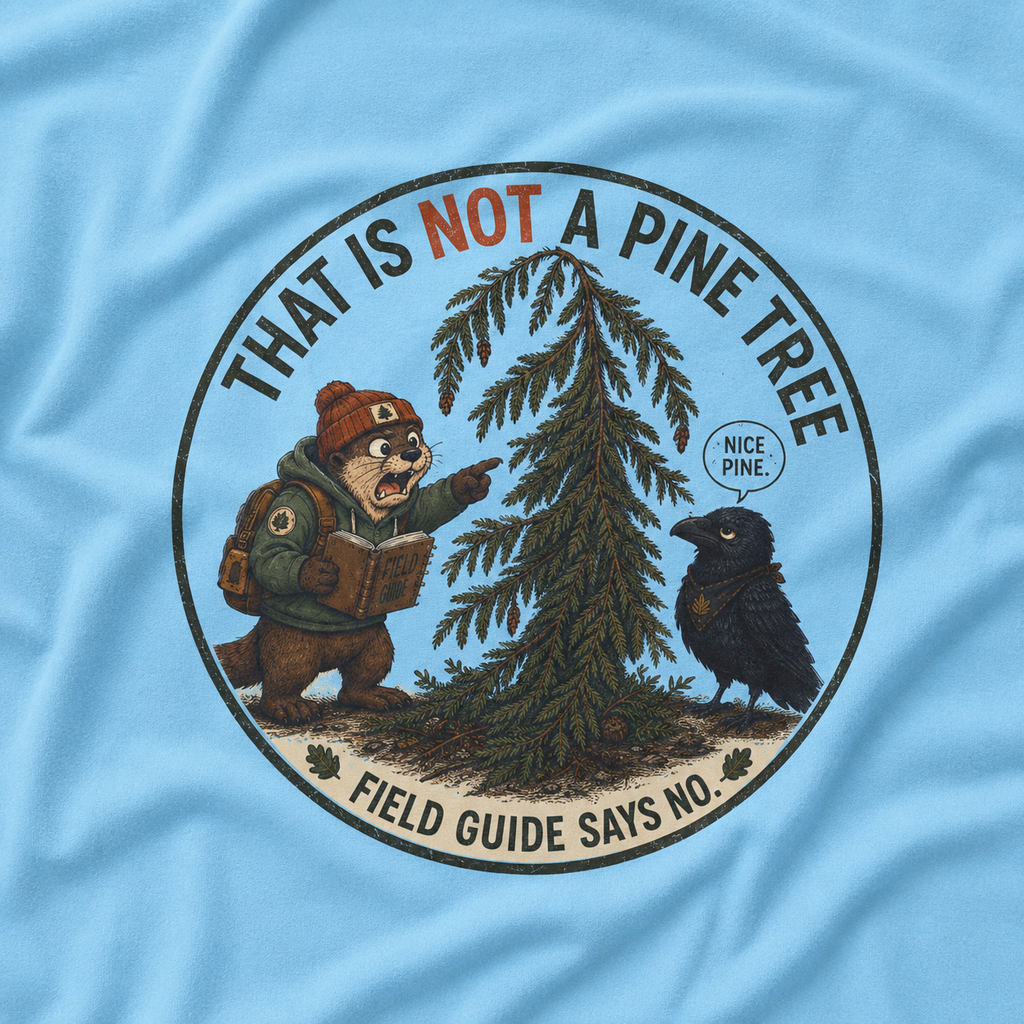 That is Not a Pine Tree, Field Guide Says No Version 2 T‑Shirt