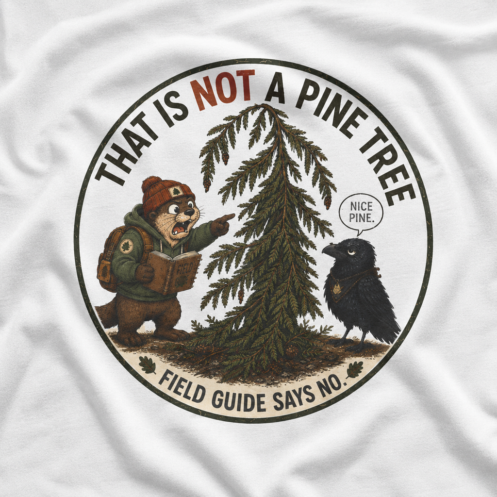That is Not a Pine Tree, Field Guide Says No Version 2 T‑Shirt