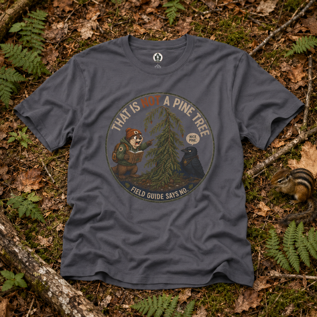 That is Not a Pine Tree, Field Guide Says No Version 2 T‑Shirt