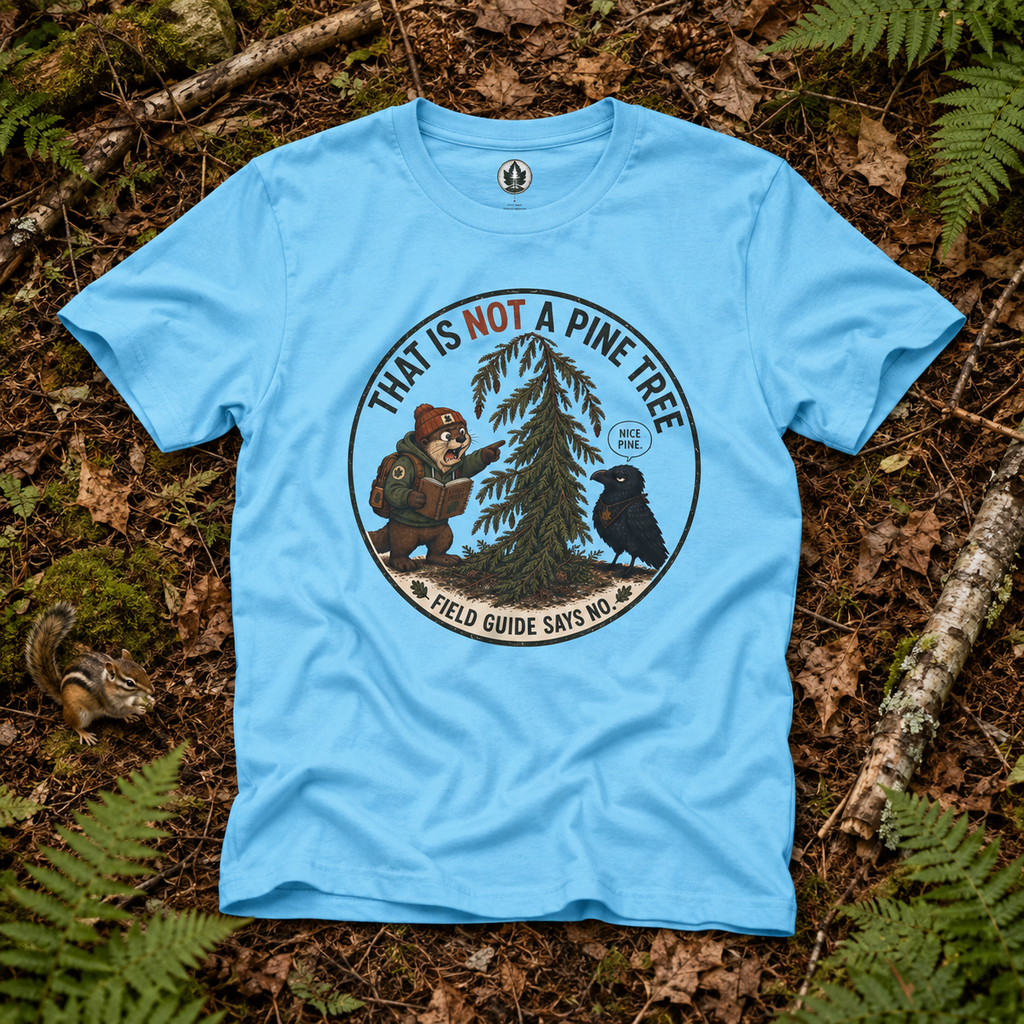 That is Not a Pine Tree, Field Guide Says No Version 2 T‑Shirt