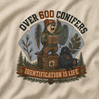 Over 600 Conifers, Identification is Life T‑Shirt