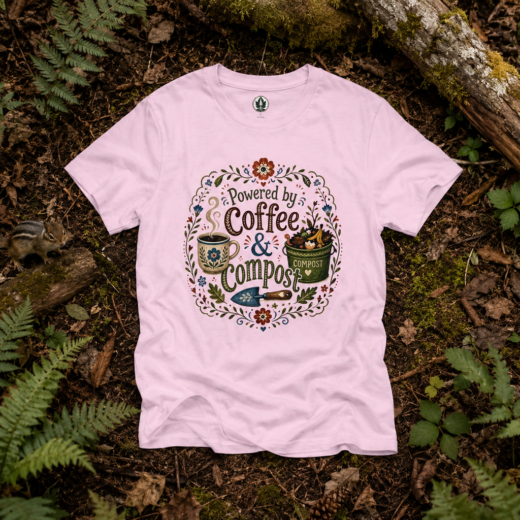 Powered by Coffee and Compost T‑Shirt