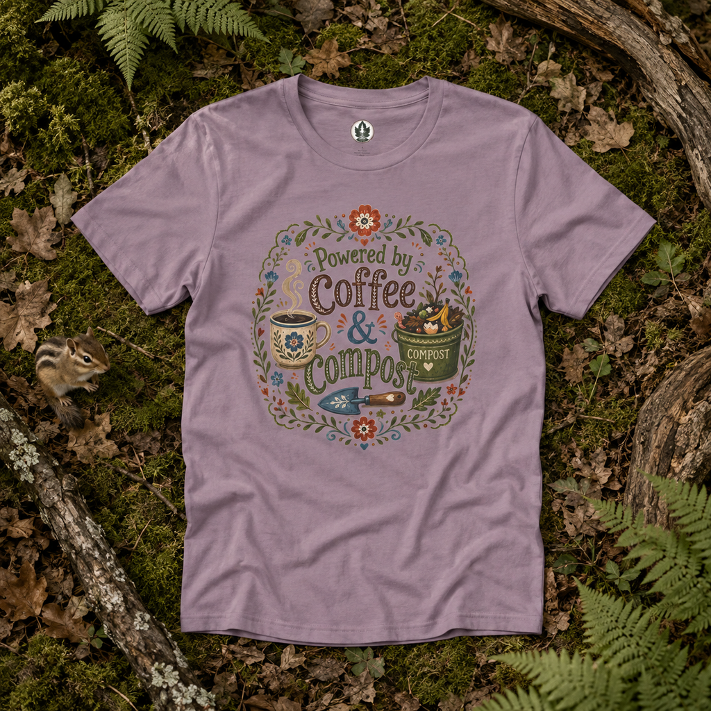Powered by Coffee and Compost T‑Shirt