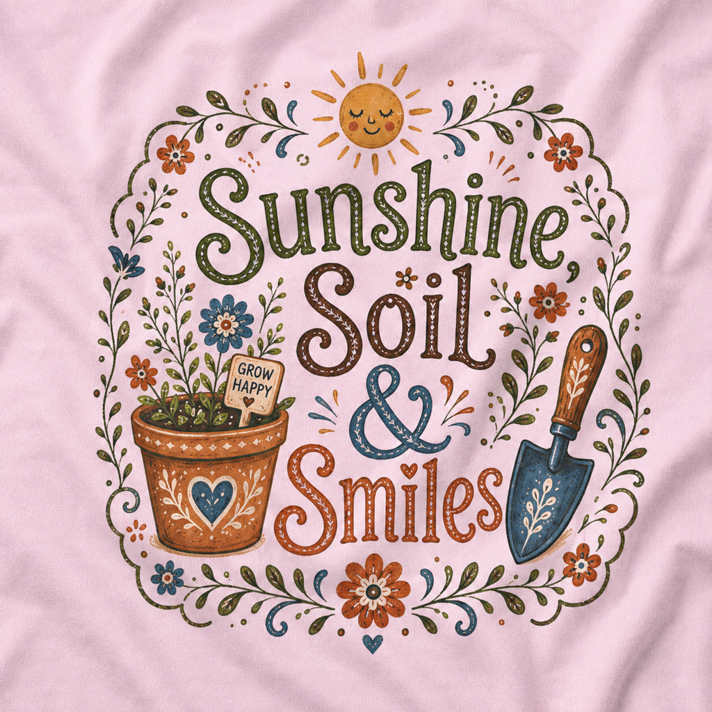 Sunshine, Soil, and Smiles T‑Shirt