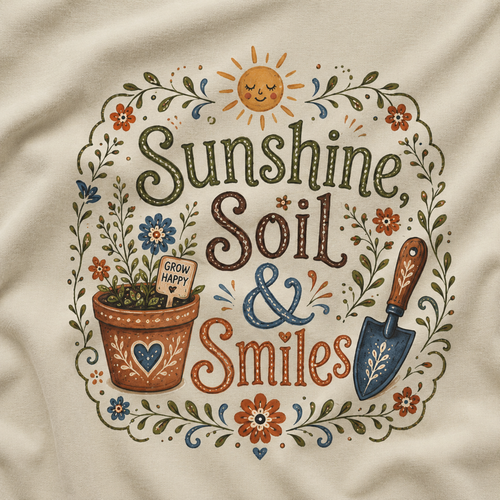 Sunshine, Soil, and Smiles T‑Shirt