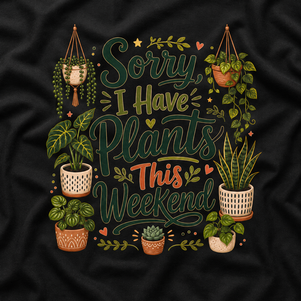 Sorry, I Have Plants This Weekend T‑Shirt