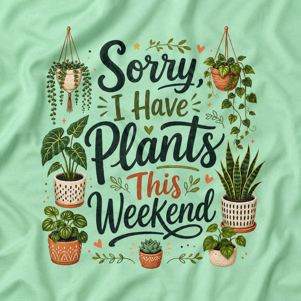 Sorry, I Have Plants This Weekend T‑Shirt