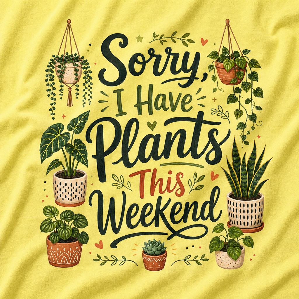 Sorry, I Have Plants This Weekend T‑Shirt