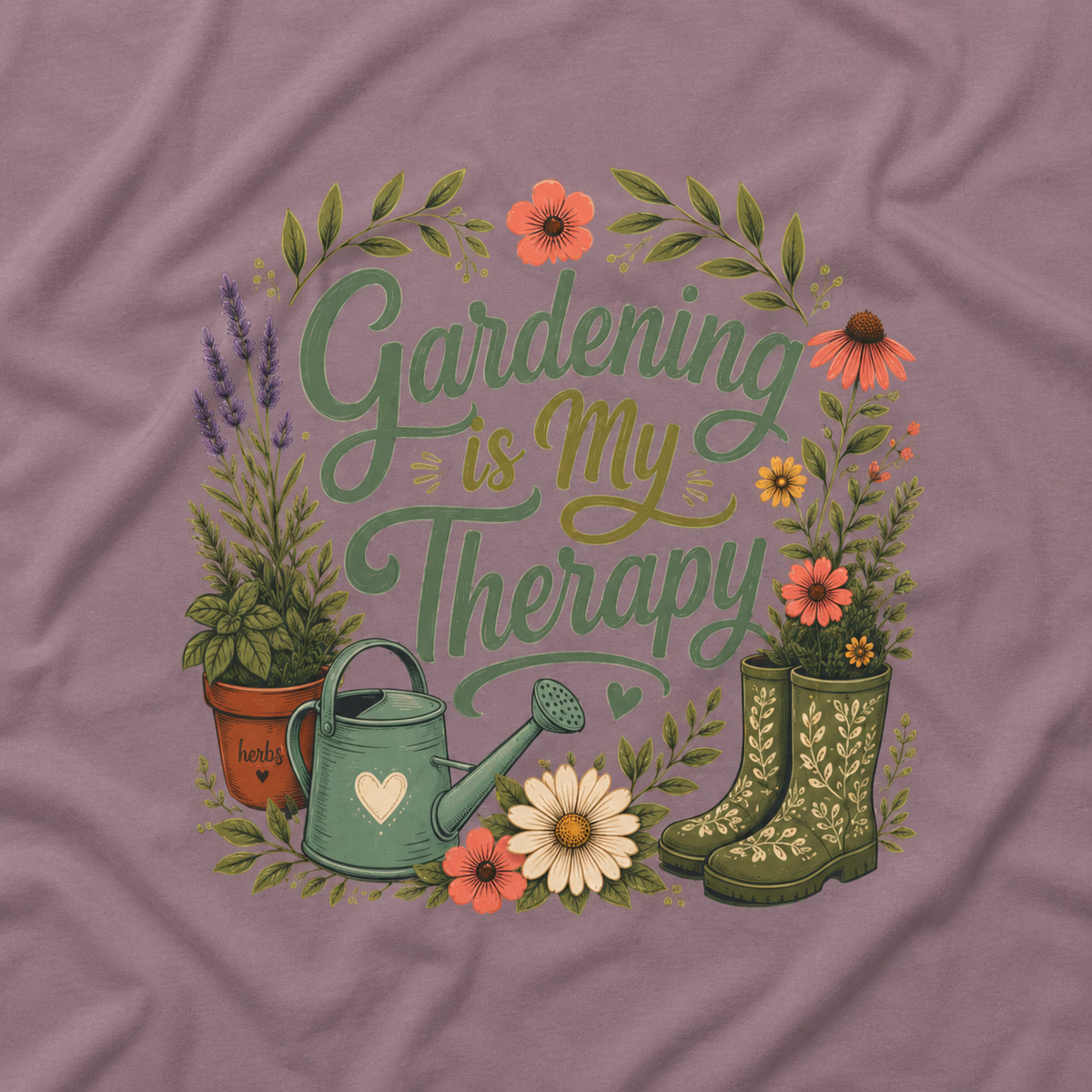 Gardening is My Therapy T‑Shirt