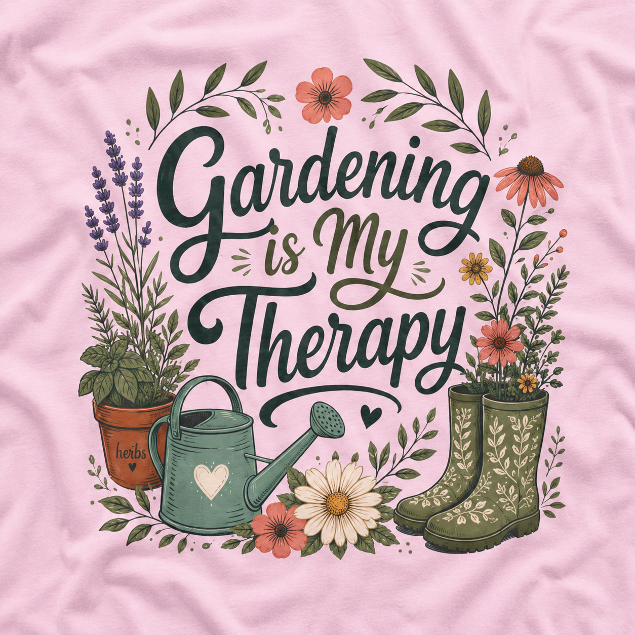 Gardening is My Therapy T‑Shirt