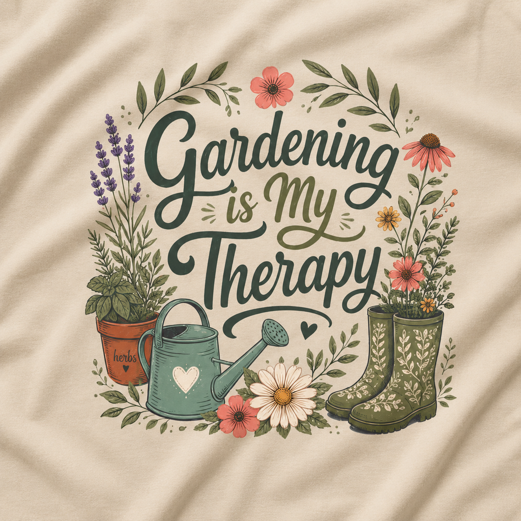 Gardening is My Therapy T‑Shirt