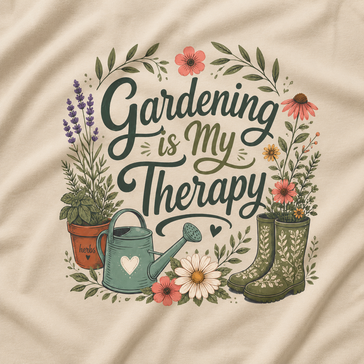 Gardening is My Therapy T‑Shirt