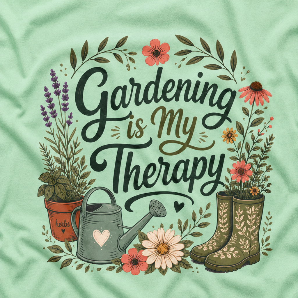 Gardening is My Therapy T‑Shirt