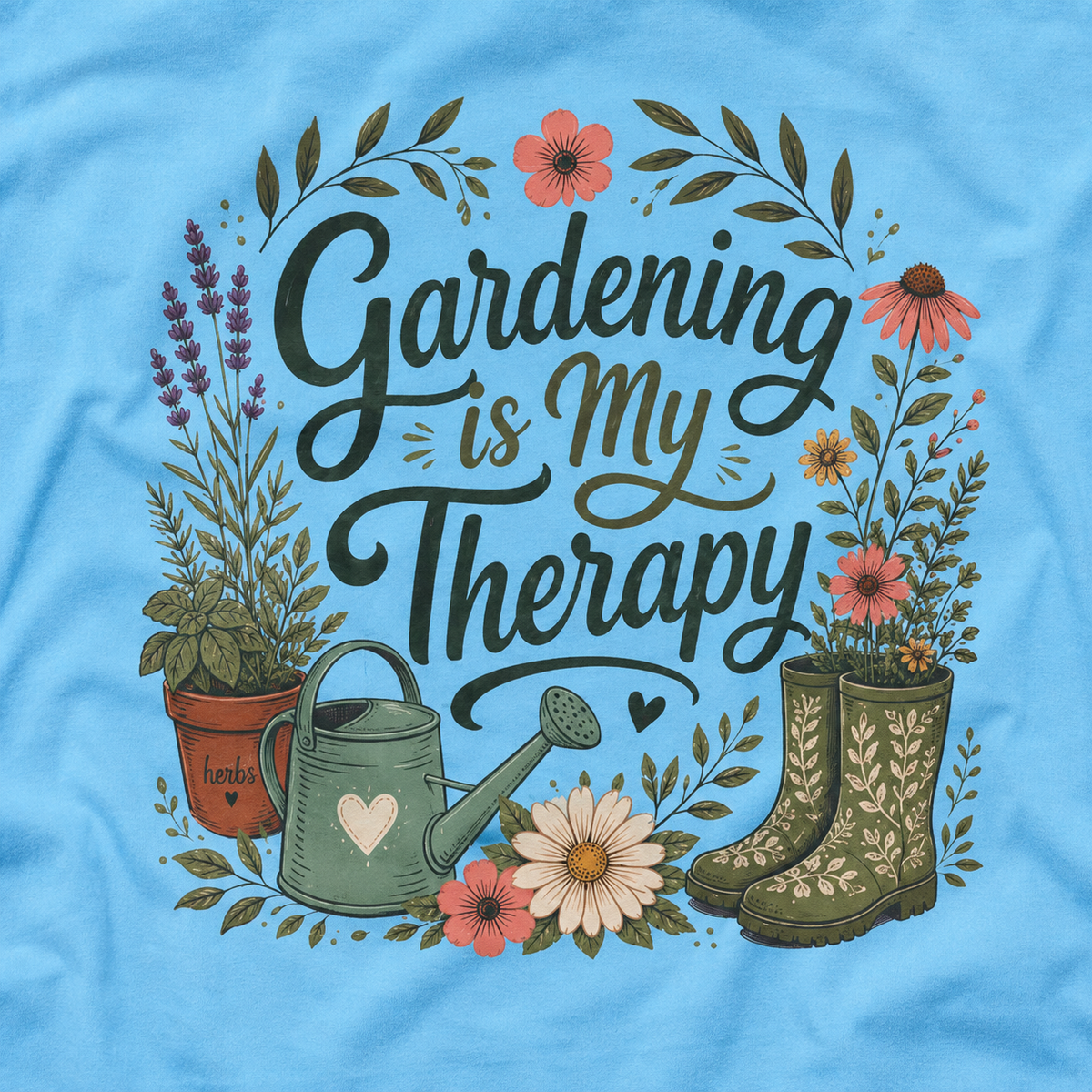 Gardening is My Therapy T‑Shirt