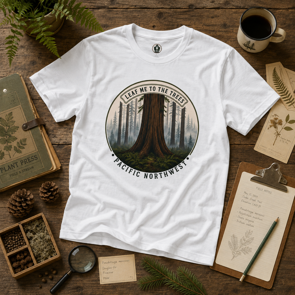 Leaf Me to the Trees Pacific Northwest Tree T‑Shirt