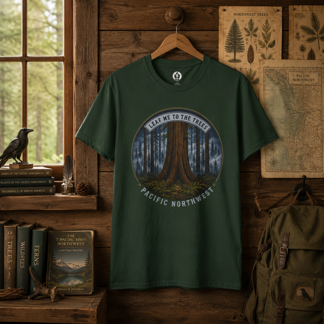 Leaf Me to the Trees Pacific Northwest Tree T‑Shirt