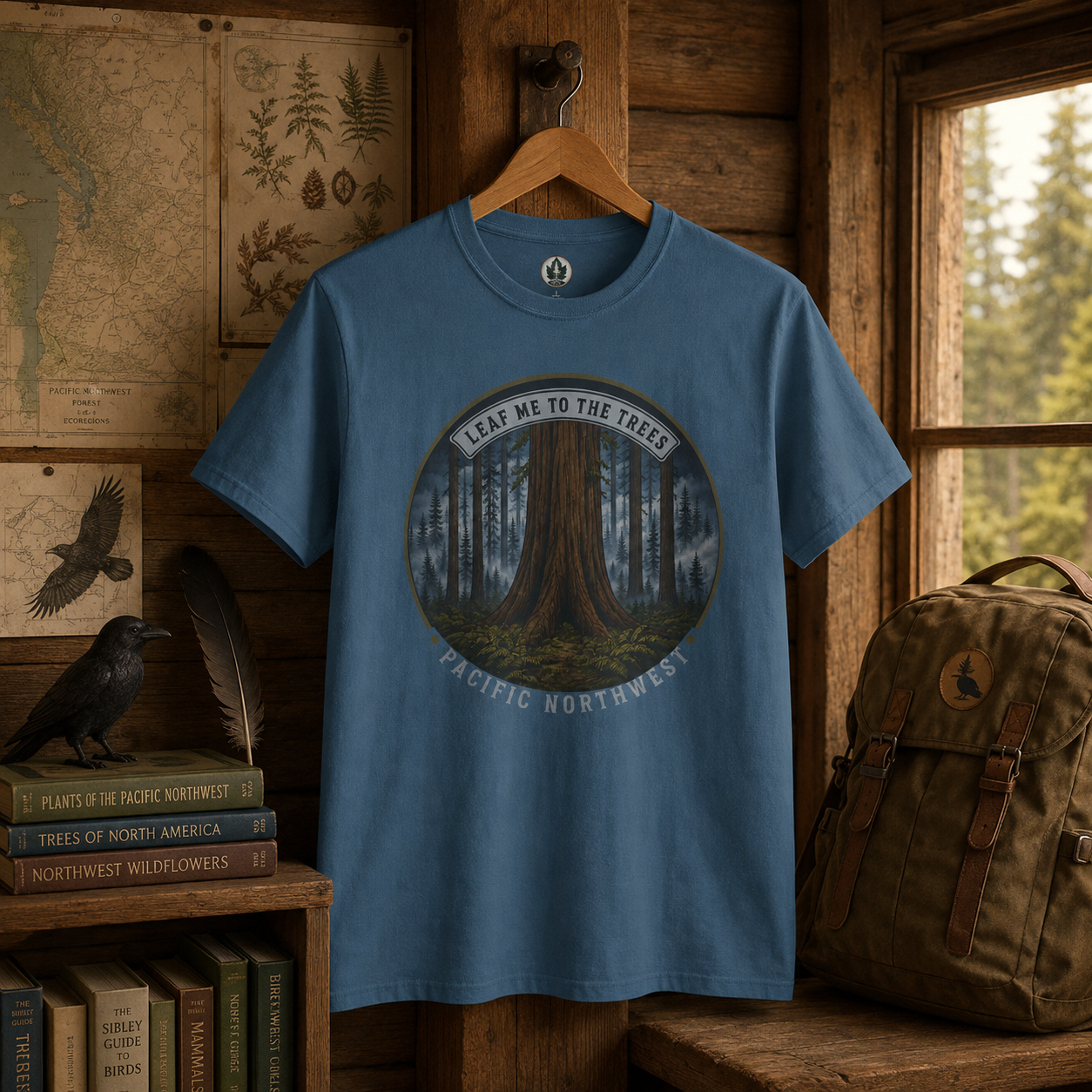 Leaf Me to the Trees Pacific Northwest Tree T‑Shirt