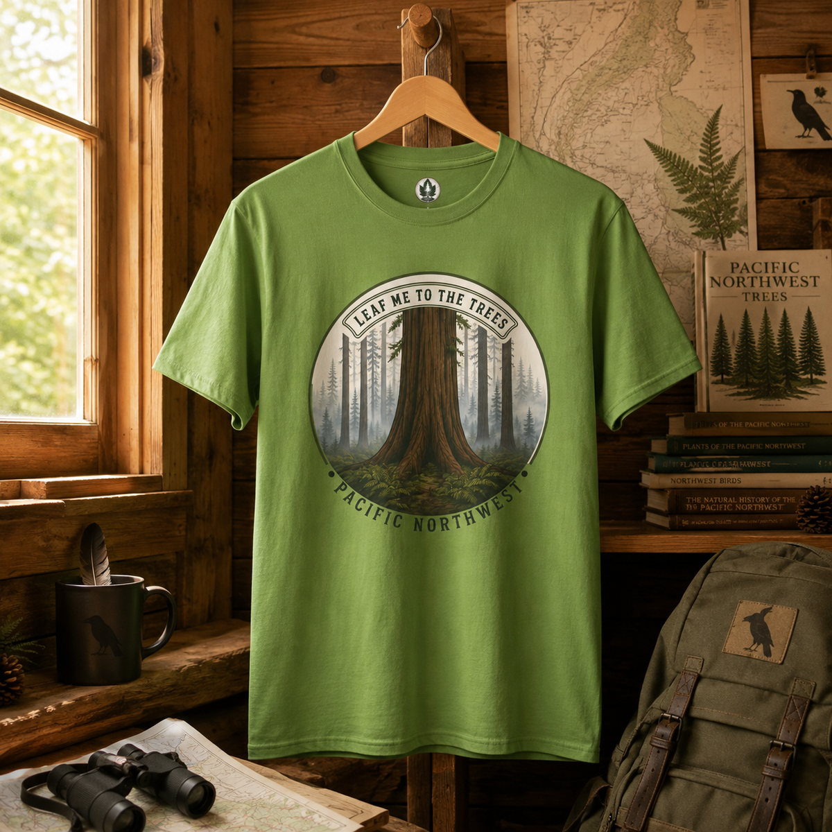 Leaf Me to the Trees Pacific Northwest Tree T‑Shirt