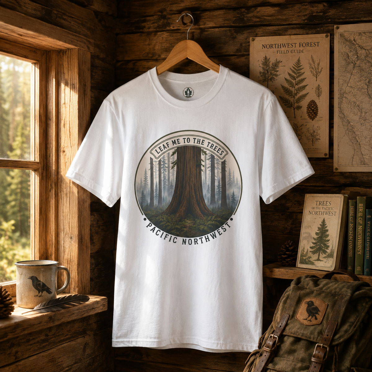 Leaf Me to the Trees Pacific Northwest Tree T‑Shirt
