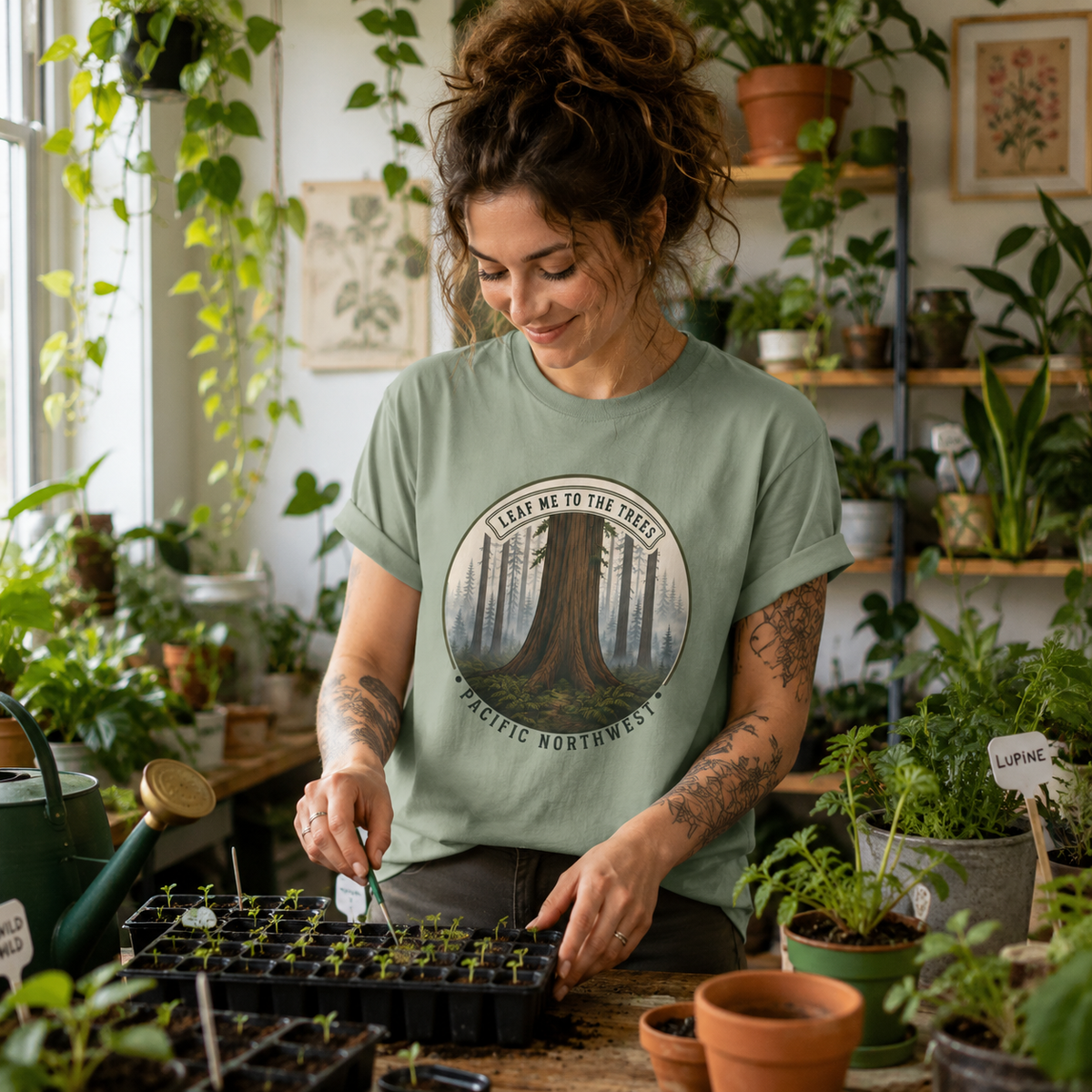 Leaf Me to the Trees Pacific Northwest Tree T‑Shirt