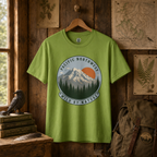 Pacific Northwest Mountain T‑Shirt — “Wild by Nature” Tee