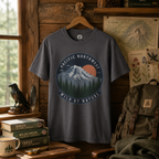 Pacific Northwest Mountain T‑Shirt — “Wild by Nature” Tee