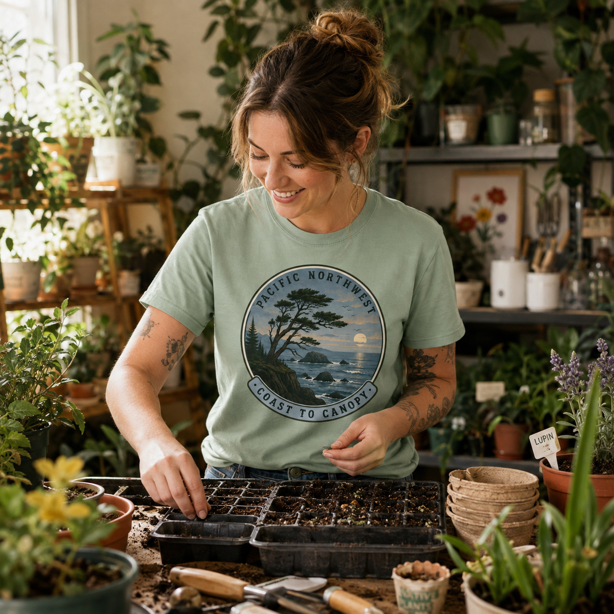 Pacific Northwest Tree T‑Shirt — “Coast to Canopy” Tee